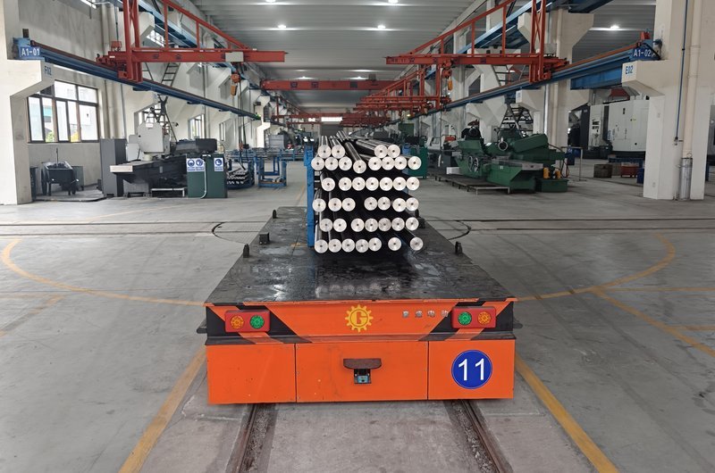 Heavy-Duty RGV Material Handling: How HENSEN Connected 13 Workshops with a Custom Rail AGV System