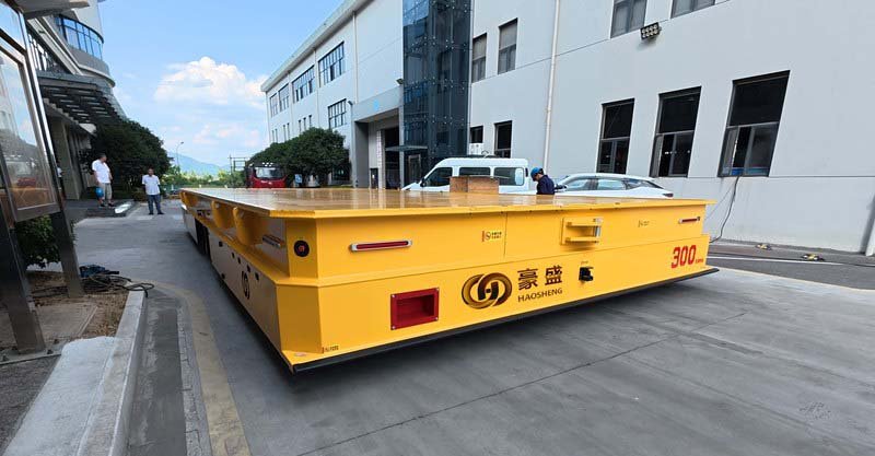 300-ton AGV transporting wind turbine components