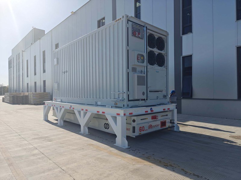  Heavy AGV transferring battery energy storage equipment