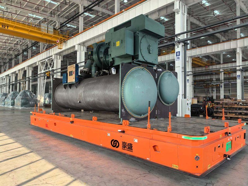  Heavy AGV moving between indoor and outdoor zones on one map