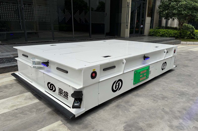 Heavy-duty AGV with 270-degree safety LiDAR coverage