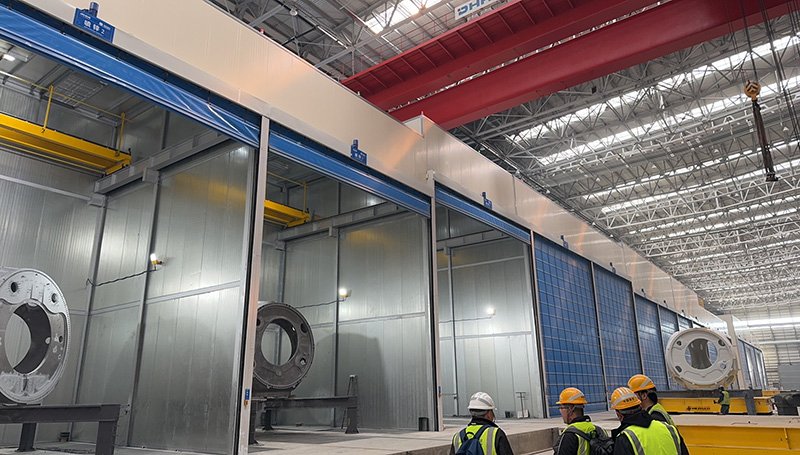 HENSEN 155-ton rgv for wind hub coating line